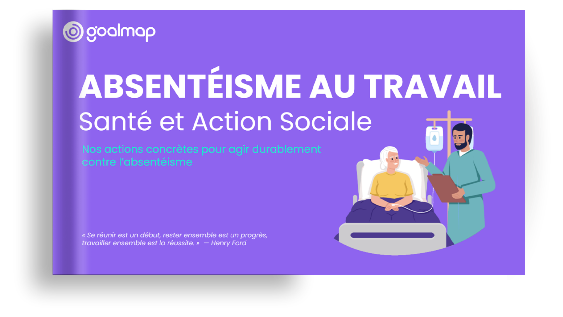 Couverture guide pratique absentéisme au travail : Santé et Action Sociale
